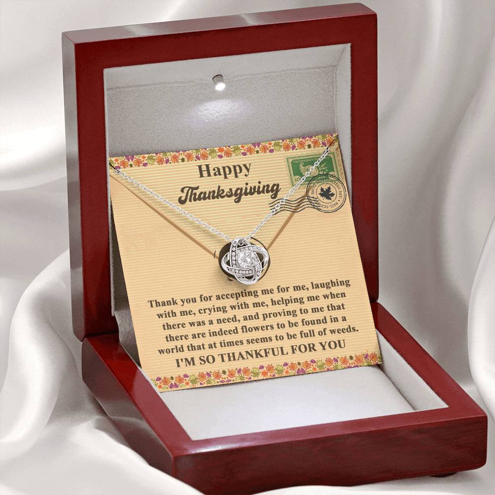 Thanksgiving - Proving To Me - Love Knot Necklace