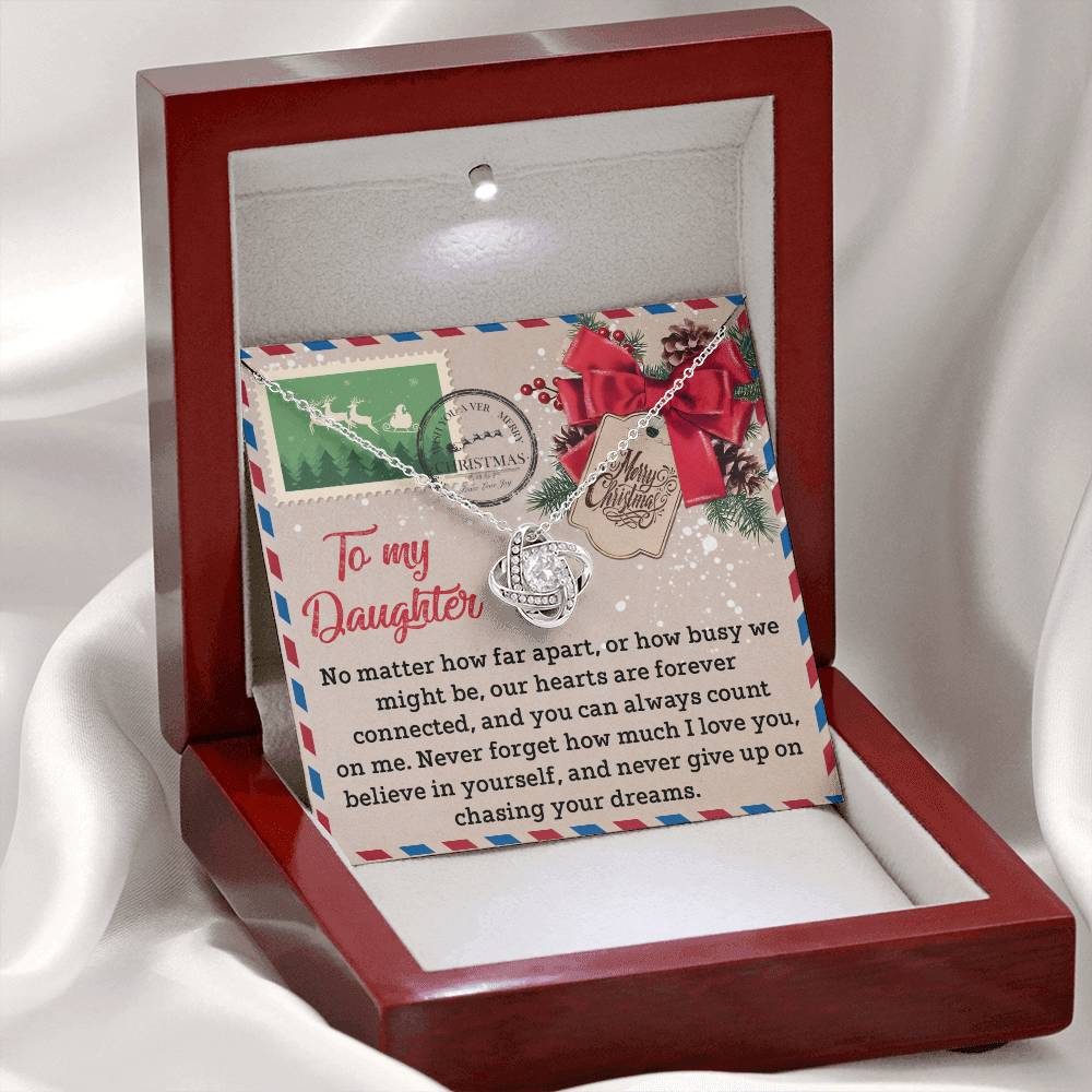 Daughter - Forever Connected - Love Knot Necklace
