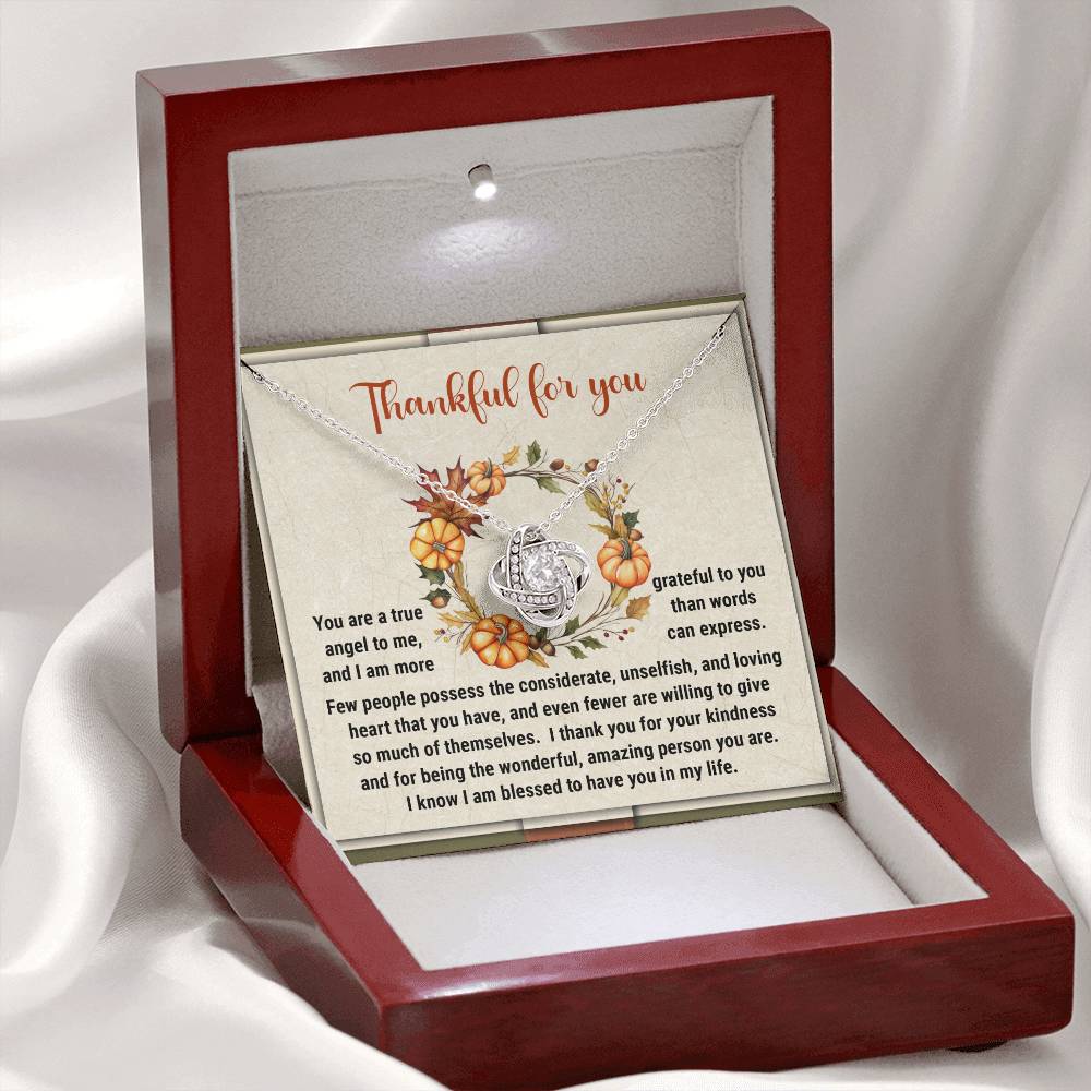 Thanksgiving - The Wonderful - Love Knot Necklace