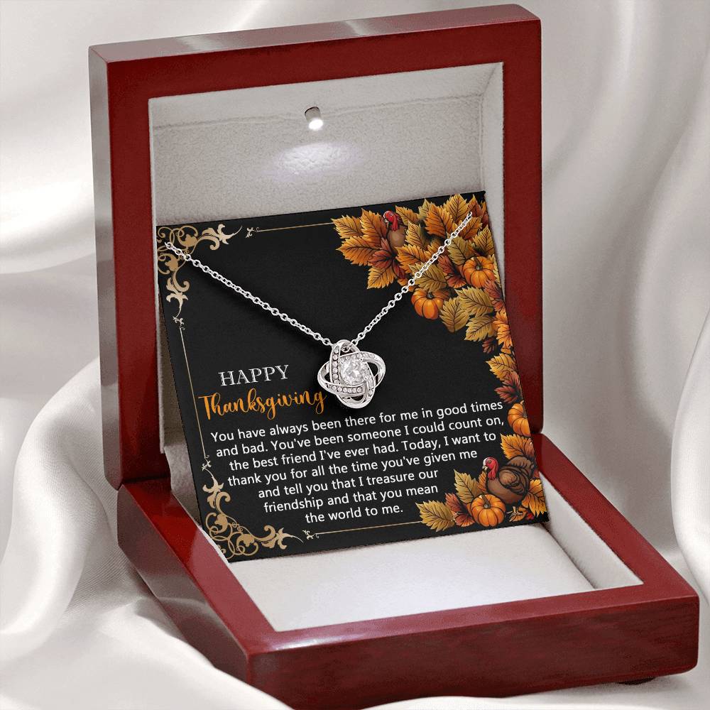 Thanksgiving - Count On - Love Knot Necklace