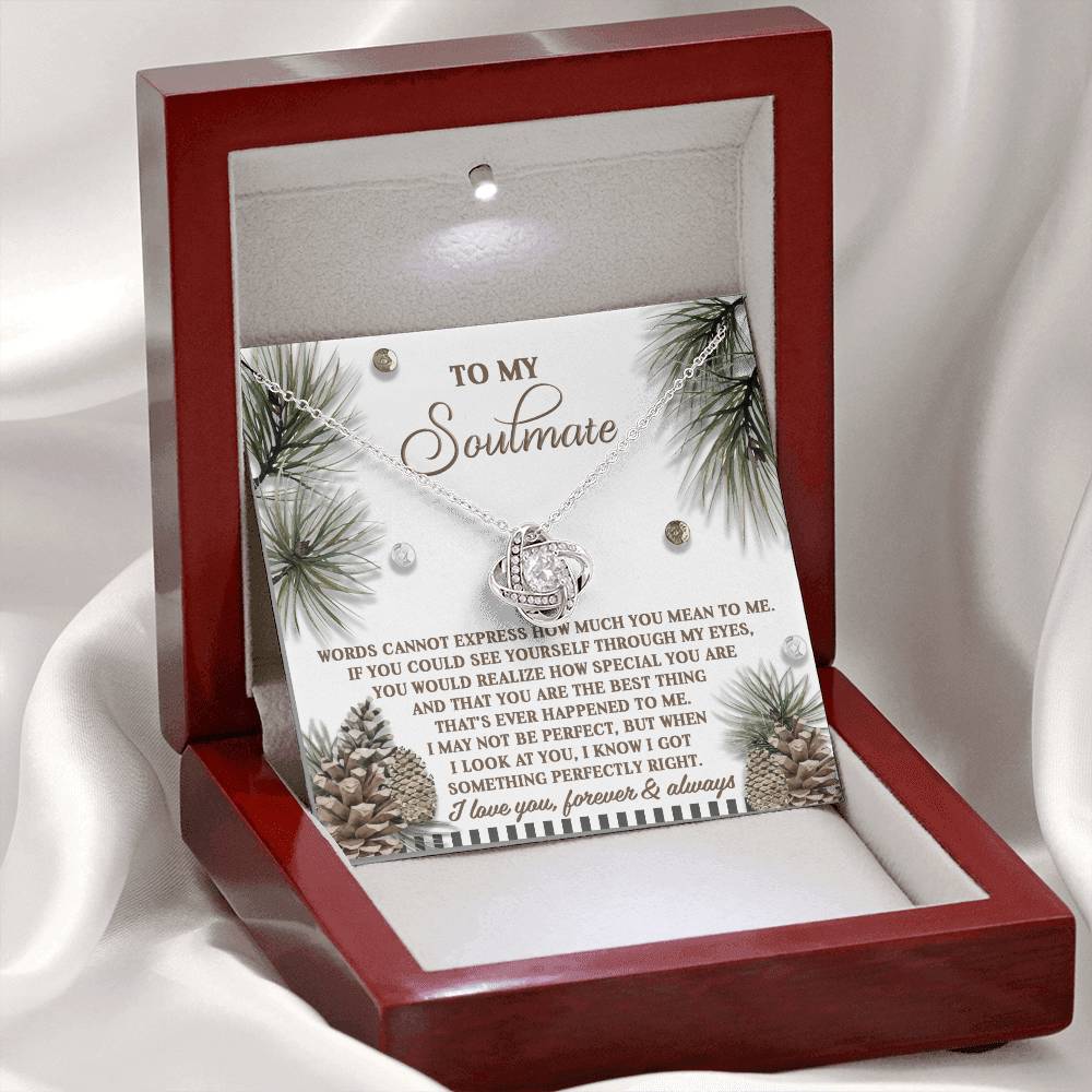 Soulmate - Perfectly Right - Love Knot Necklace