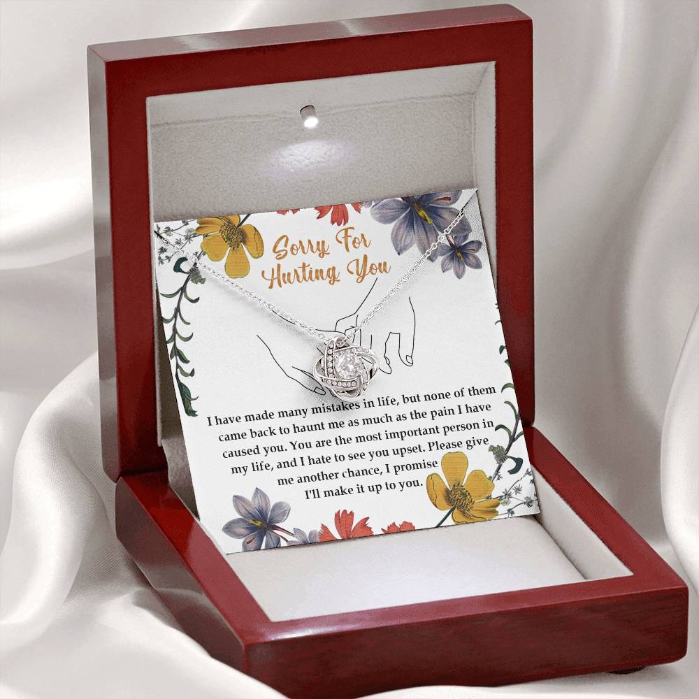 Sorry - Haunt Me - Love Knot Necklace