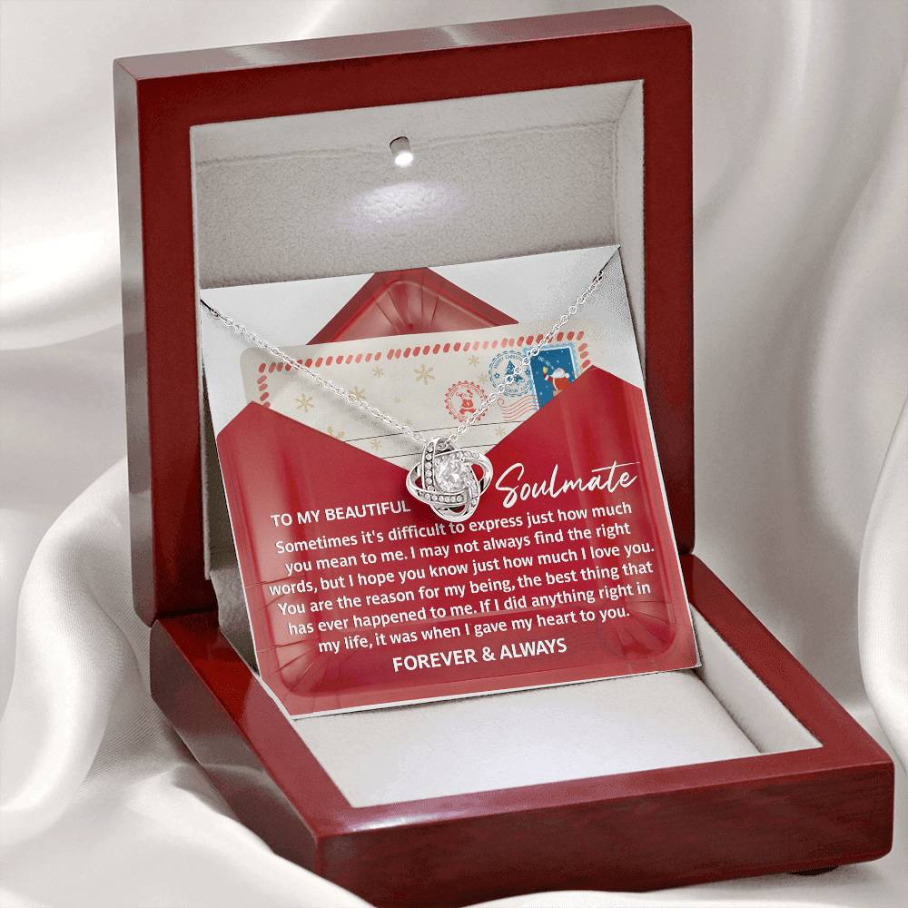 Soulmate - Right Words - Love Knot Necklace
