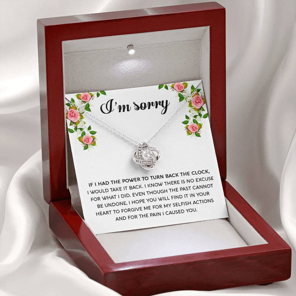 Sorry - Make It Right - Love Knot Necklace