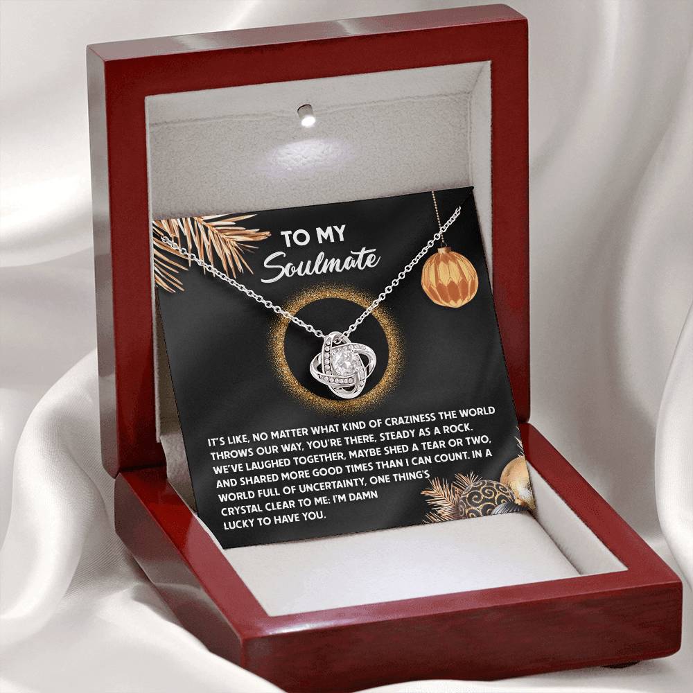Soulmate - I Can Count - Love Knot Necklace