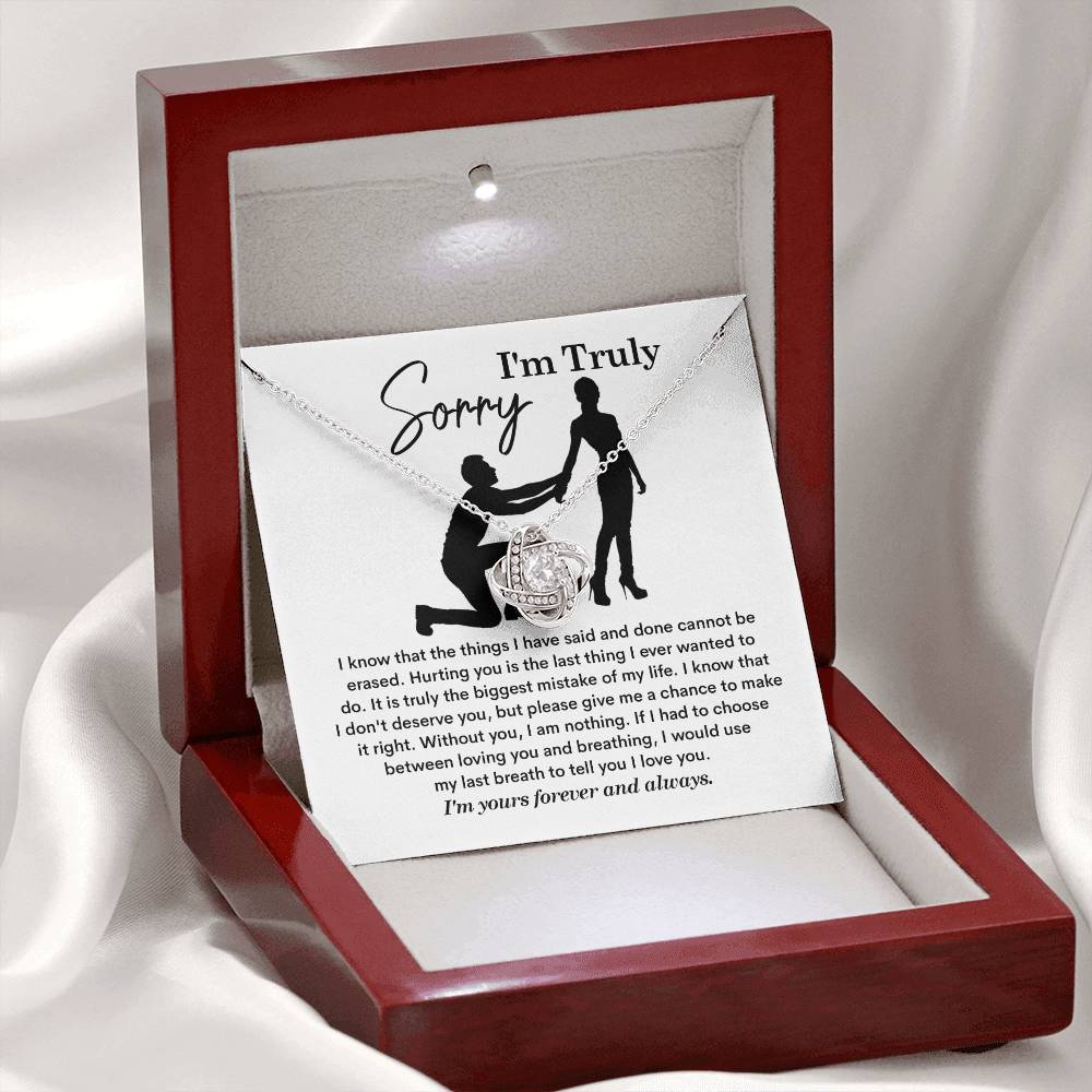 Sorry - My Last Breath - Love Knot Necklace