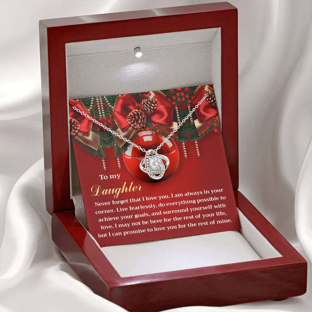 Daughter - Achieve Your Goals - Love Knot Necklace