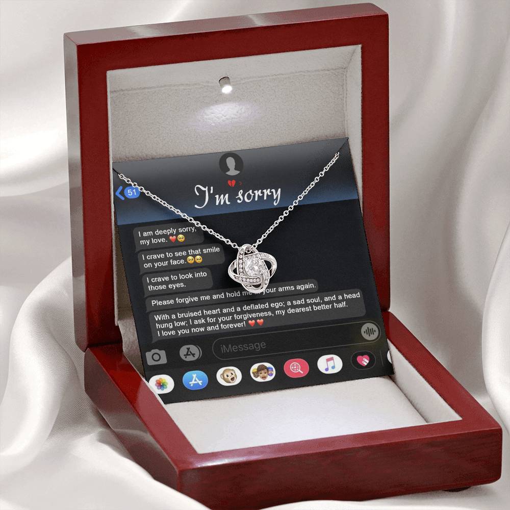 Sorry - Rebuild Our Connection - Love Knot Necklace