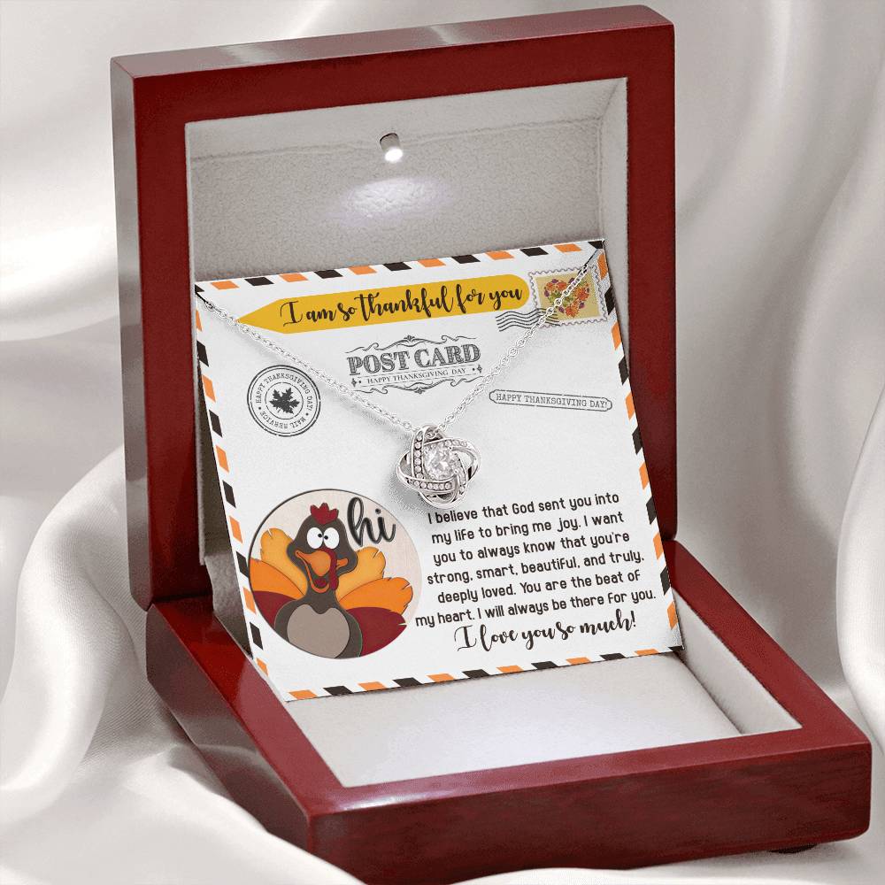 Thanksgiving - The Beat - Love Knot Necklace