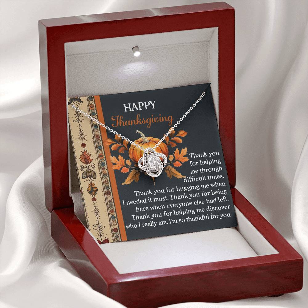 Thanksgiving - I Really Am - Love Knot Necklace
