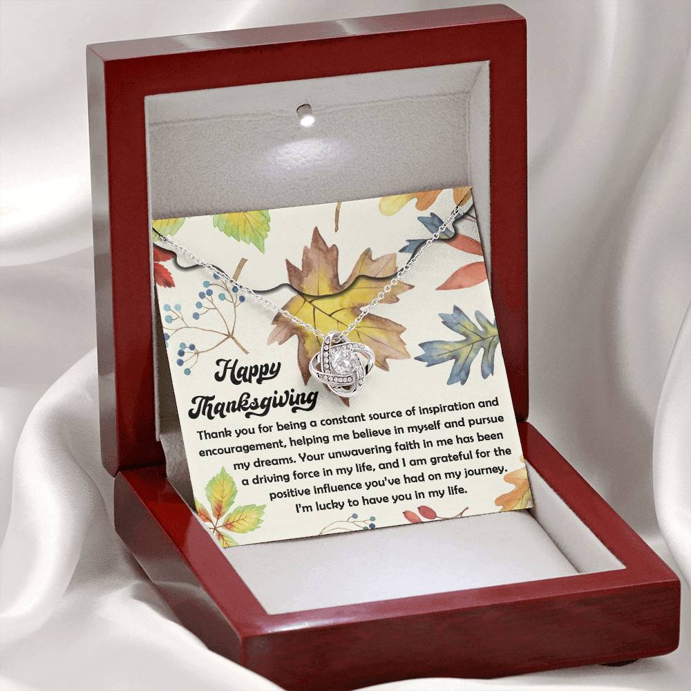 Thanksgiving - On My Journey - Love Knot Necklace