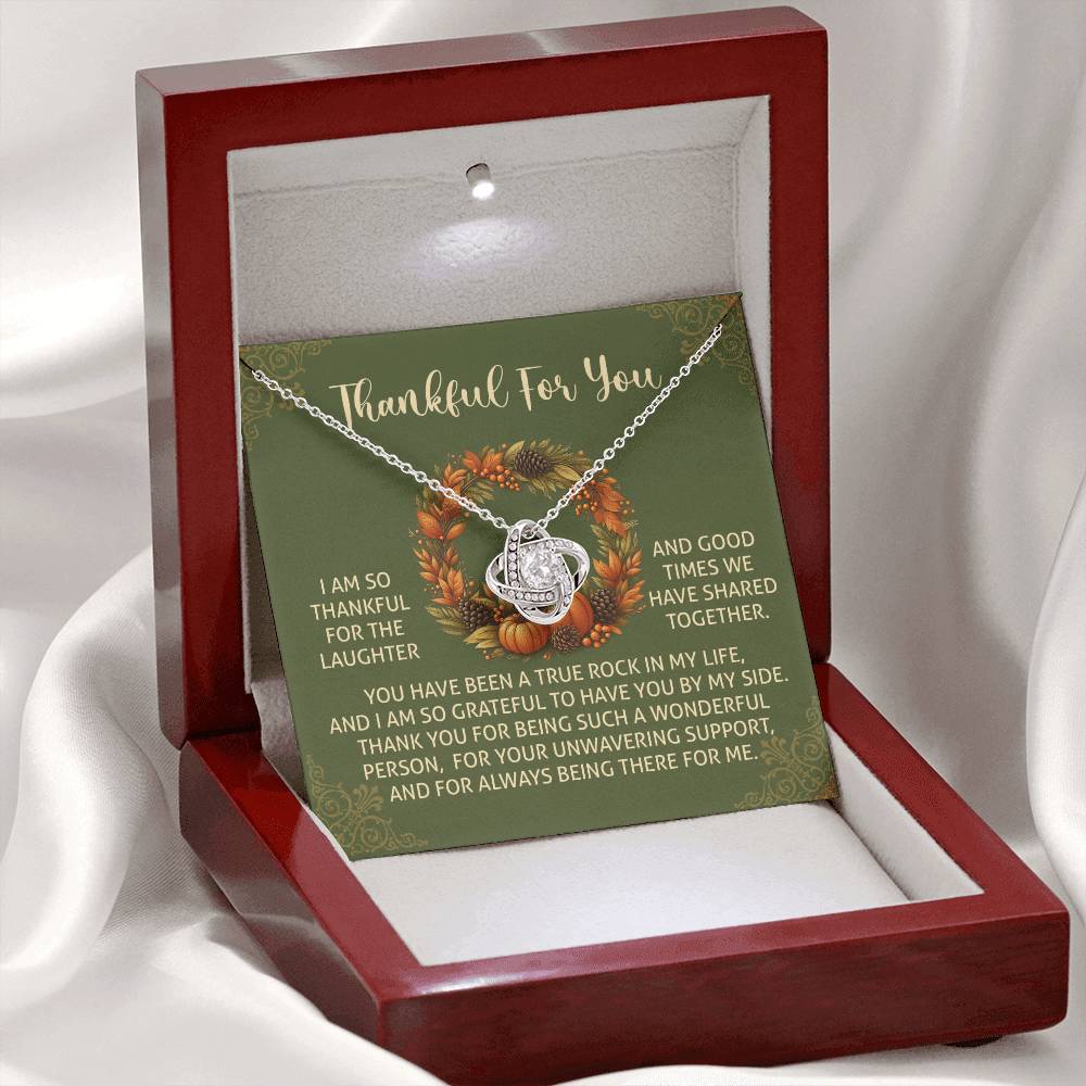 Thanksgiving - By My Side - Love Knot Necklace
