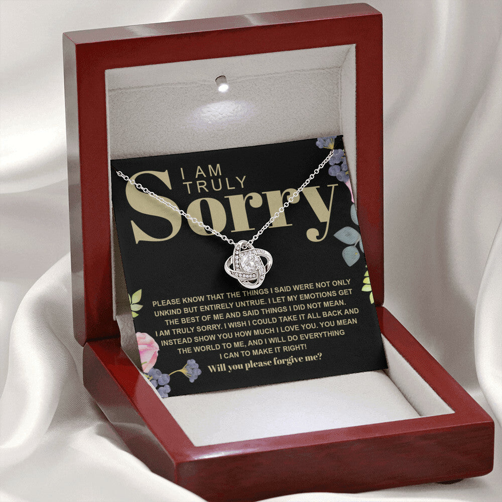 Sorry - Best Of Me - Love Knot Necklace
