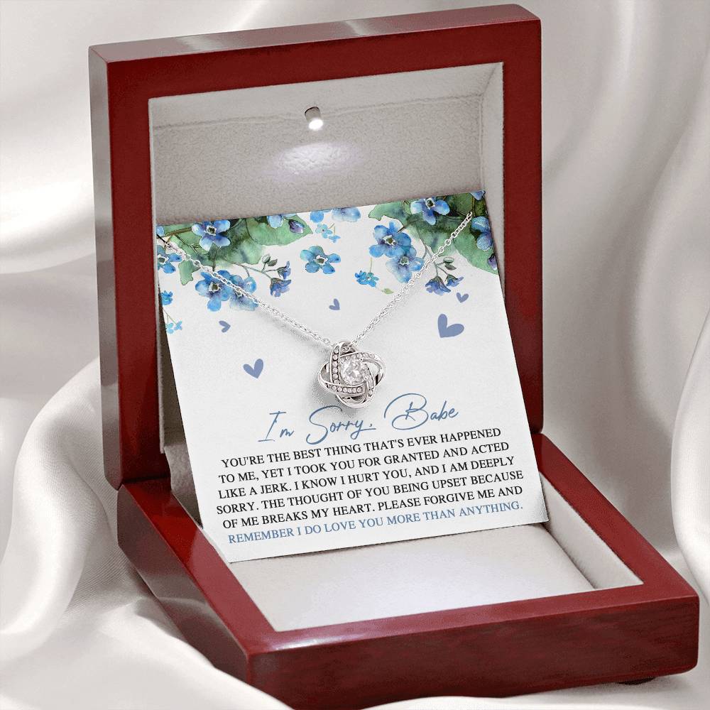Sorry - More Than Anything - Love Knot Necklace