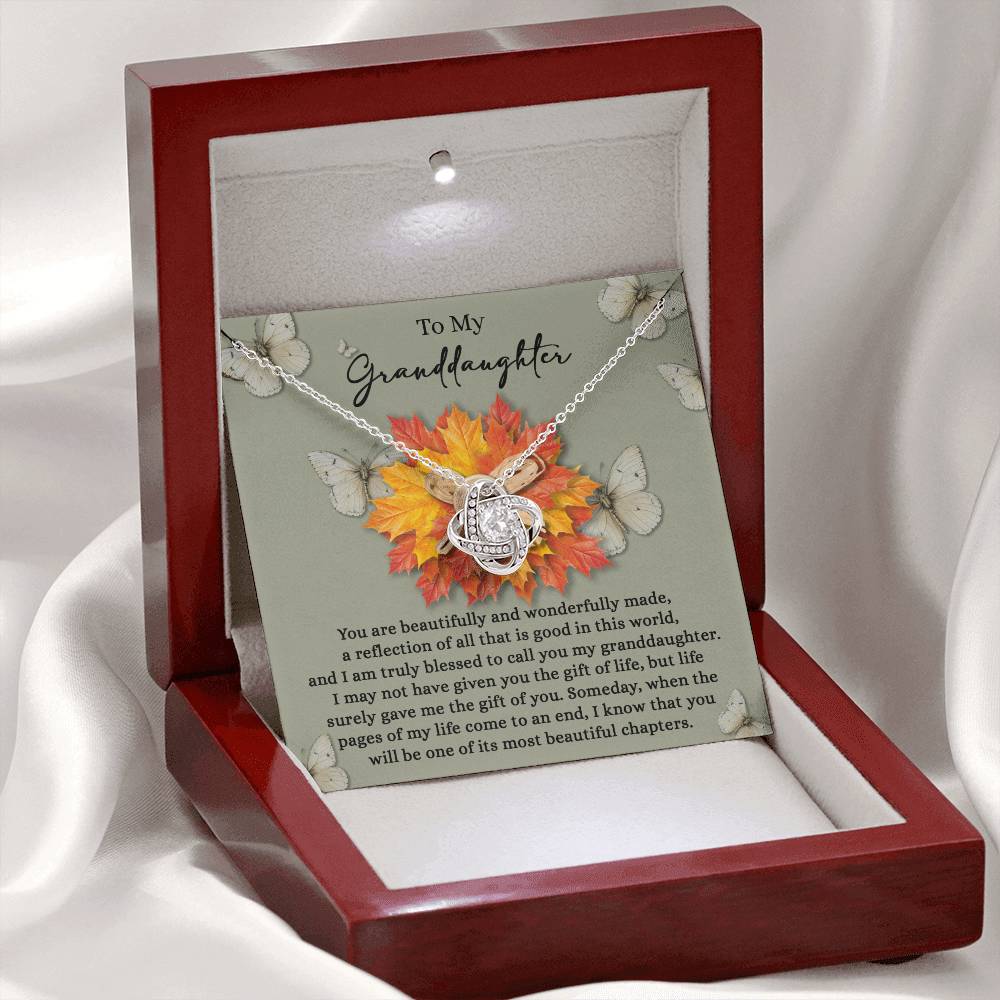 Granddaughter - Gift Of You - Love Knot Necklace