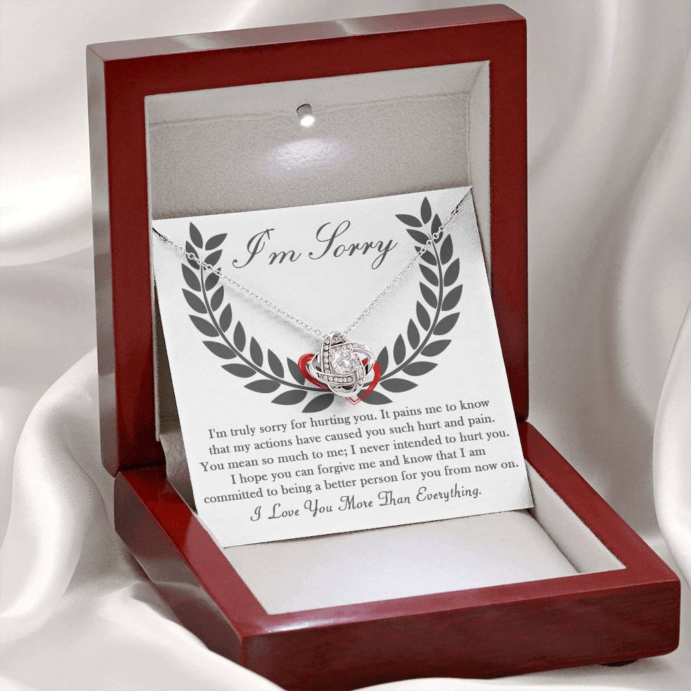 Sorry - From Now On - Love Knot Necklace