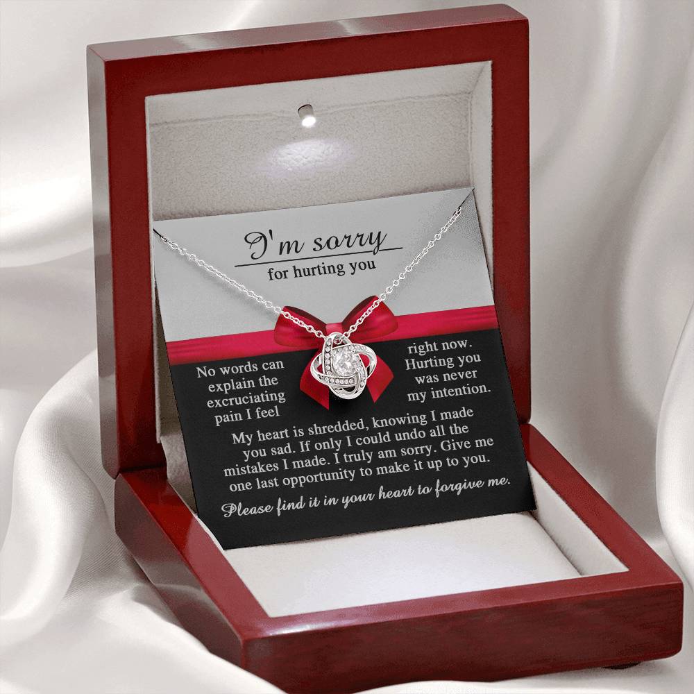 Sorry - Made You Sad - Love Knot Necklace