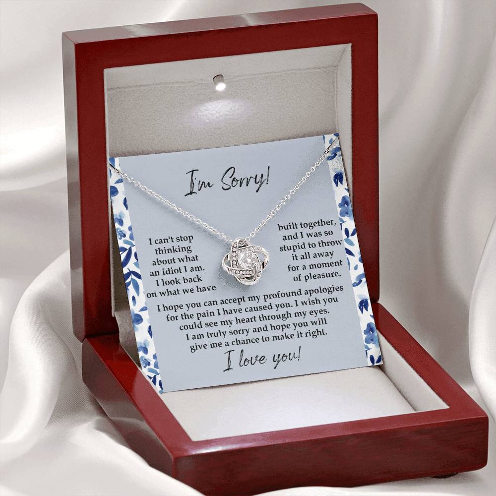 Sorry - Through My Eyes - Love Knot Necklace