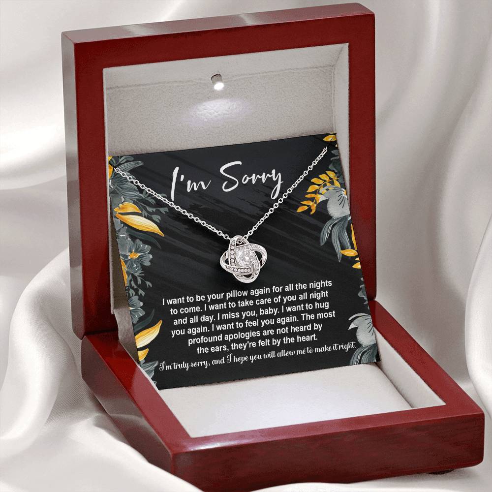 Sorry - Be Your Pillow - Love Knot Necklace