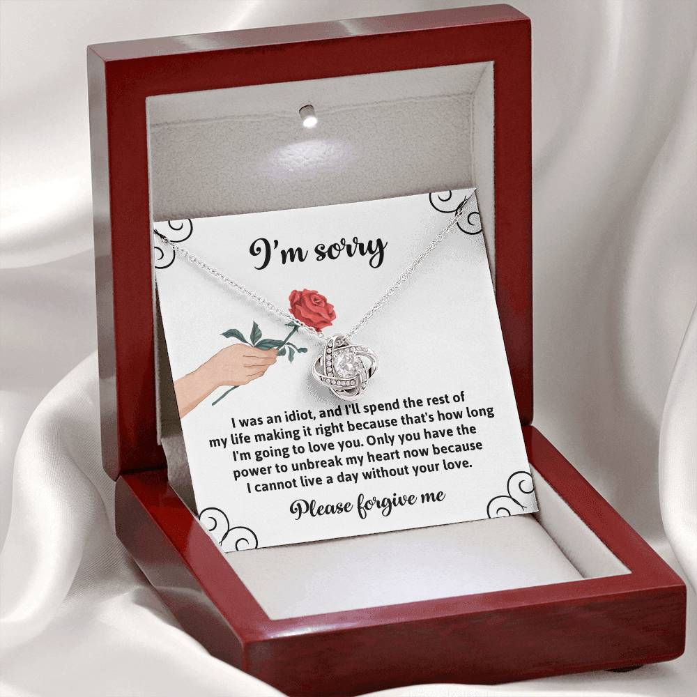 Sorry - Making It Right - Love Knot Necklace