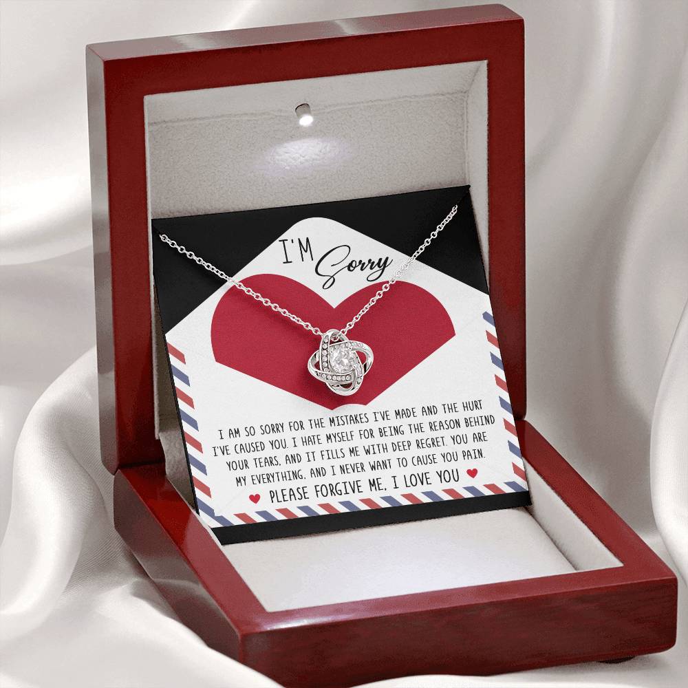 Sorry - Behind Your Tears - Love Knot Necklace