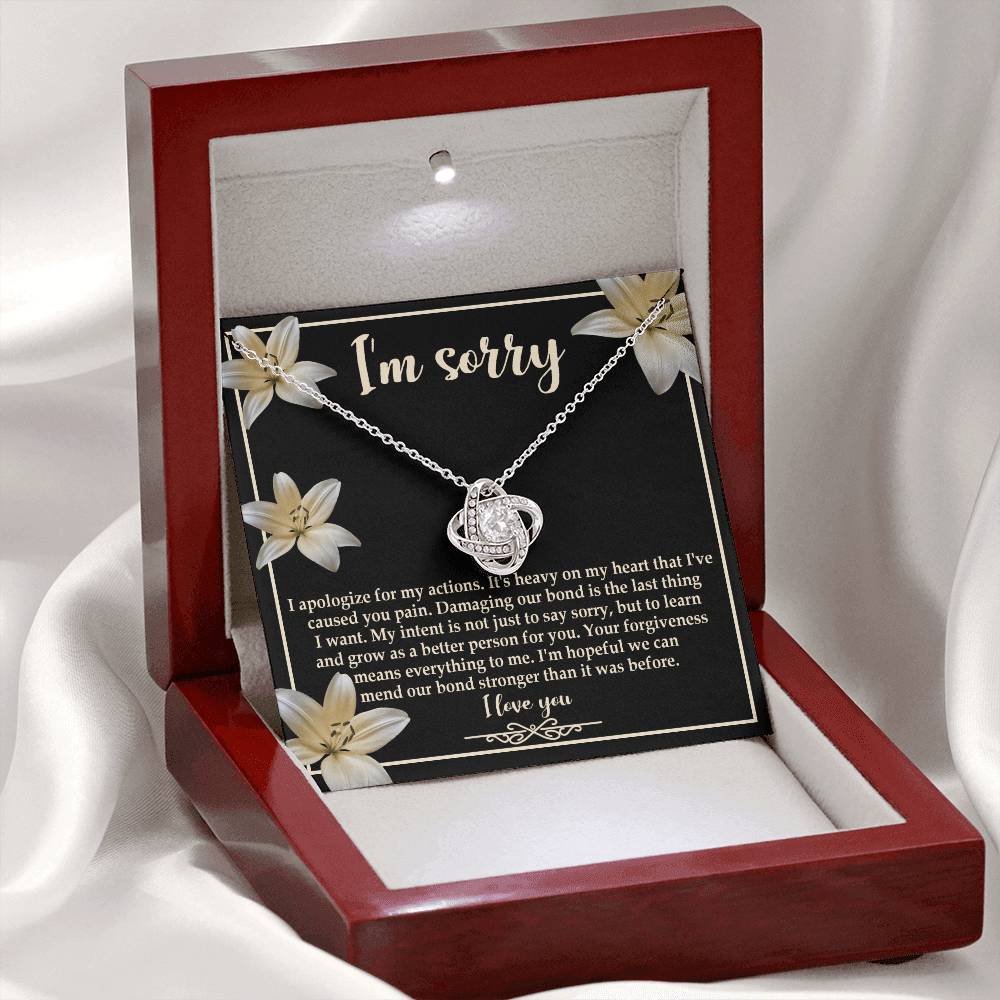 Sorry - The Last Thing - Love Knot Necklace