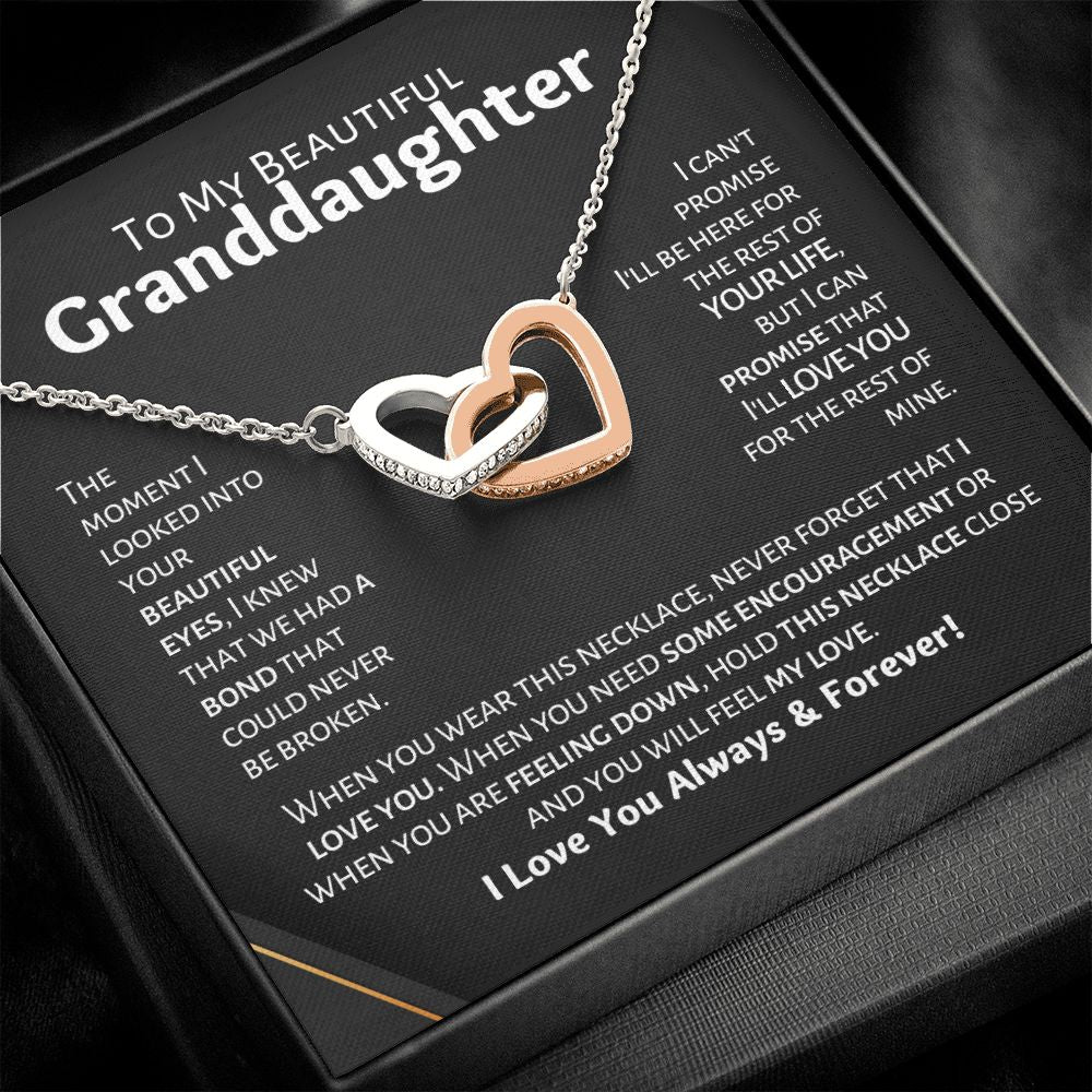 My Beautiful Granddaughter - Love & Light - Interlocking Hearts S9n