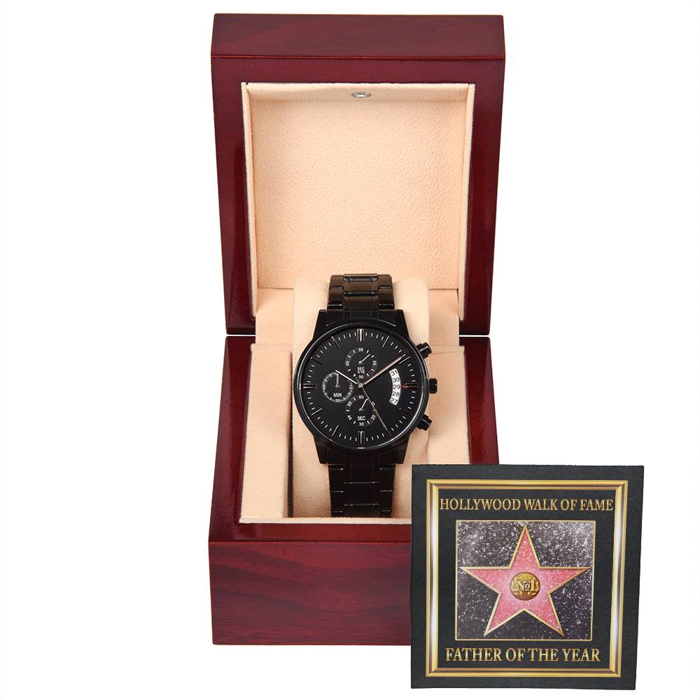 Father - Walk Of Fame - Metal Chronograph Watch