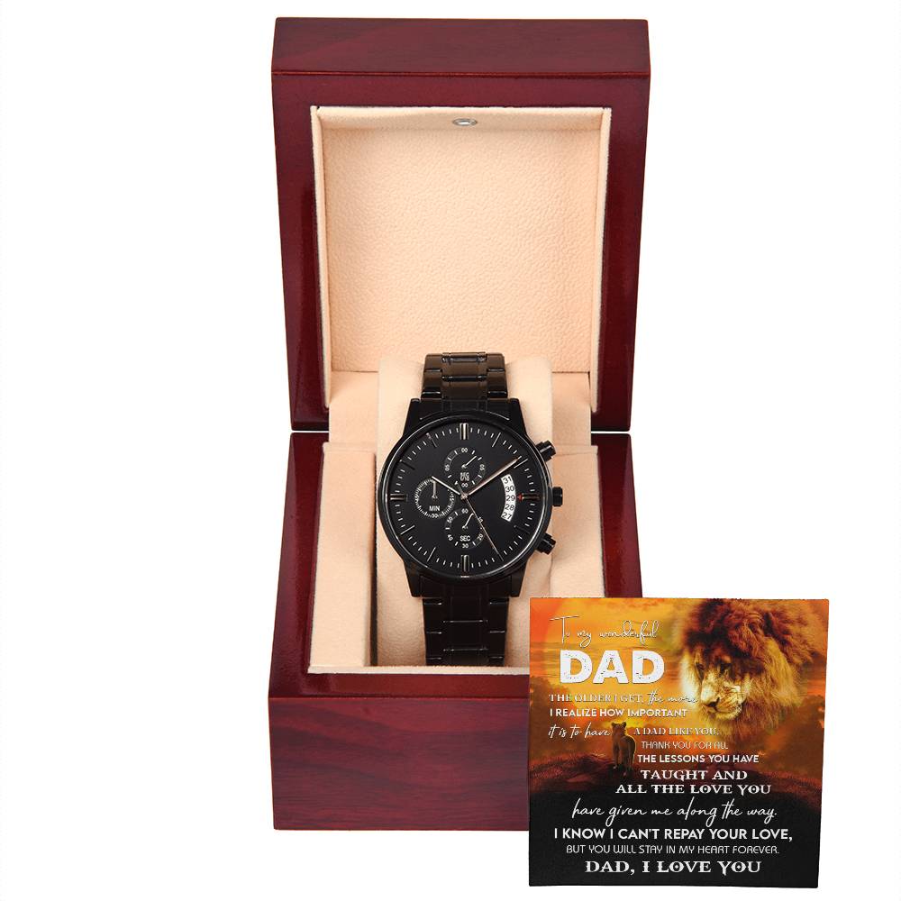 Dad - Repay Your Love - Metal Chronograph Watch