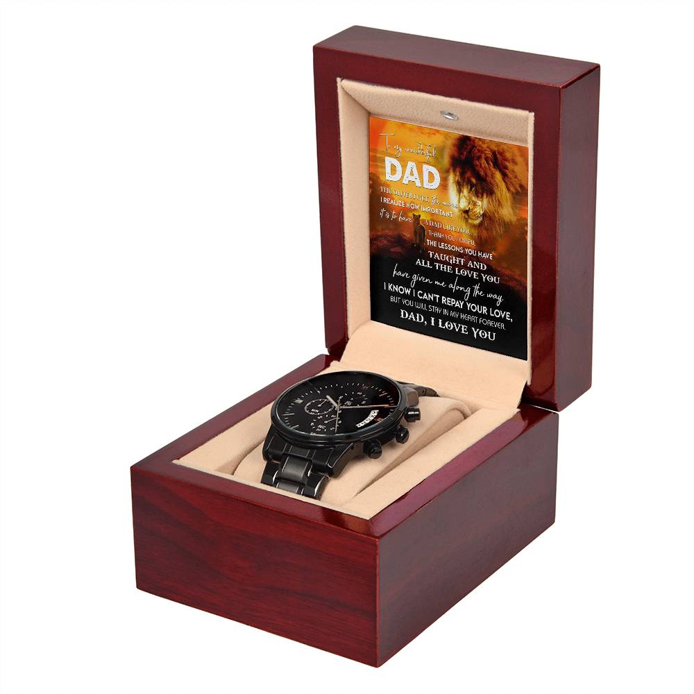 Dad - Repay Your Love - Metal Chronograph Watch