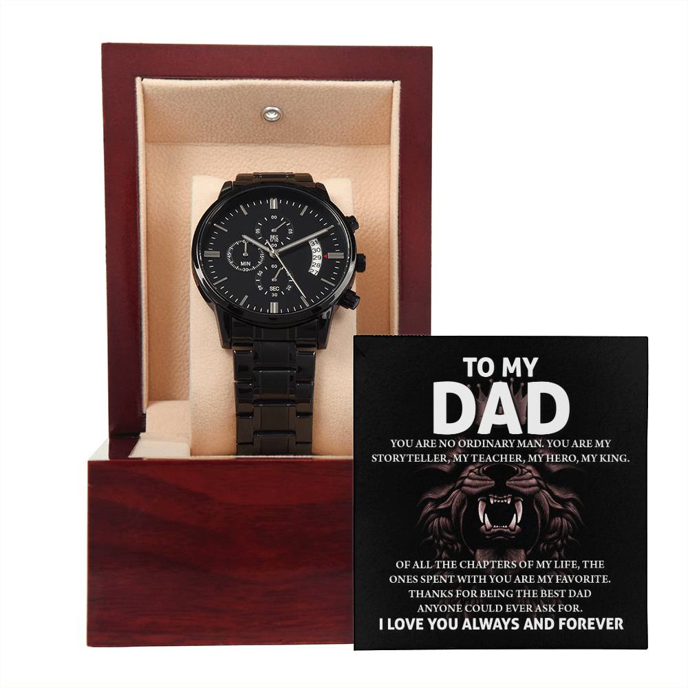 Dad - My Storyteller - Metal Chronograph Watch