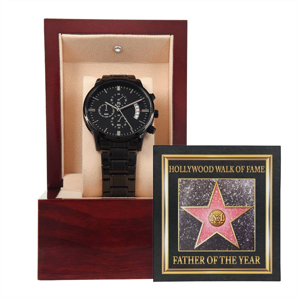Father - Walk Of Fame - Metal Chronograph Watch