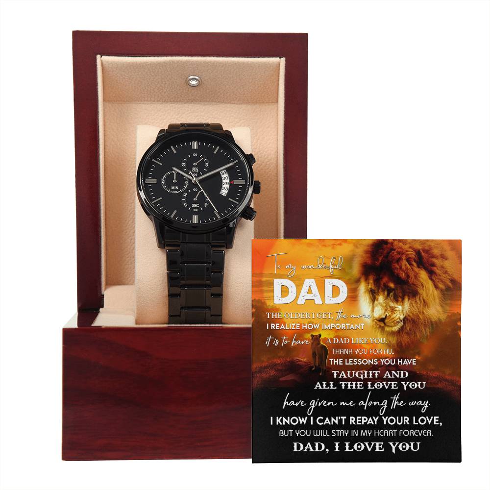 Dad - Repay Your Love - Metal Chronograph Watch