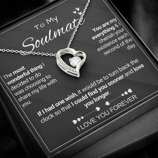 To My Soulmate - Share My Life - Forever Love Necklace