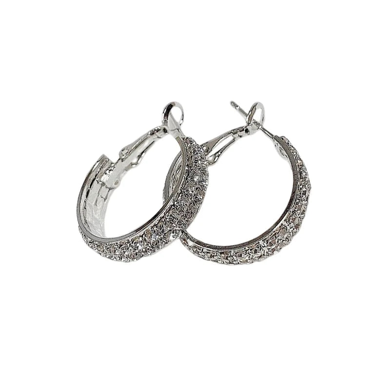 Sparkling Small Hoop Earrings
