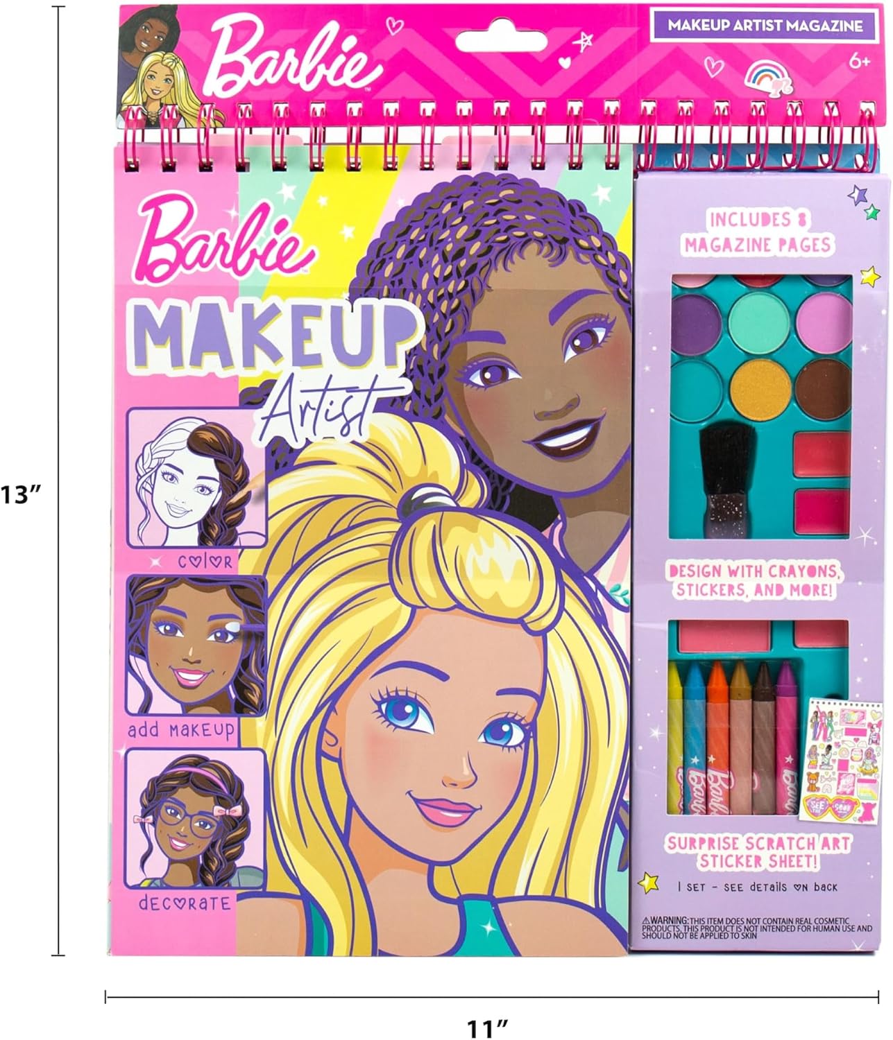 Barbie Style Studio Book – 130+ Stencils, 180+ Stickers & Pretend Makeup Magic! plush toy – Auraplush™