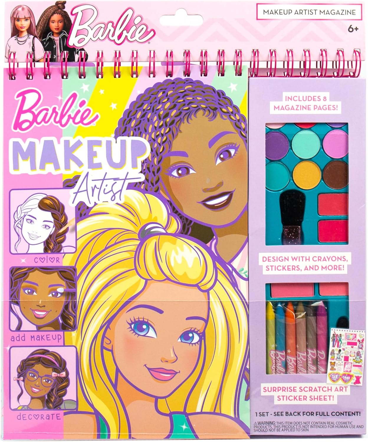 Barbie Style Studio Book – 130+ Stencils, 180+ Stickers & Pretend Makeup Magic! plush toy – Auraplush™