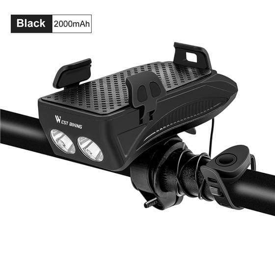 Multi-function Bike Light With Phone Holder