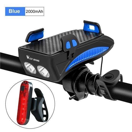 Multi-function Bike Light With Phone Holder
