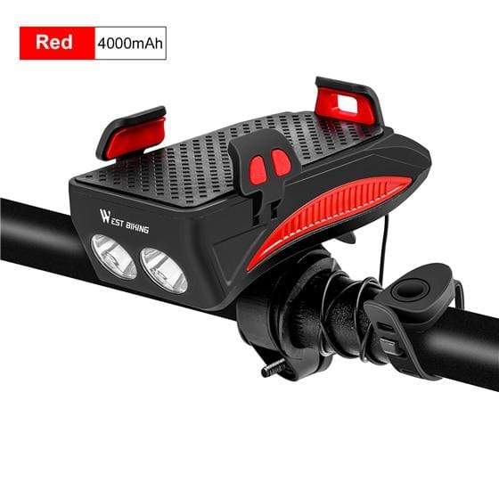 Multi-function Bike Light With Phone Holder