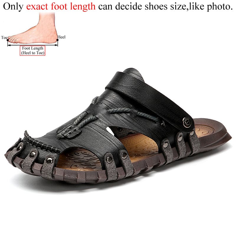 Flat Leather Summer Sandals
