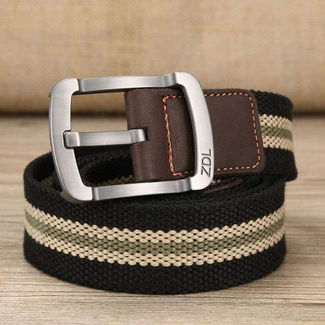 Metal Buckle Canvas Belt