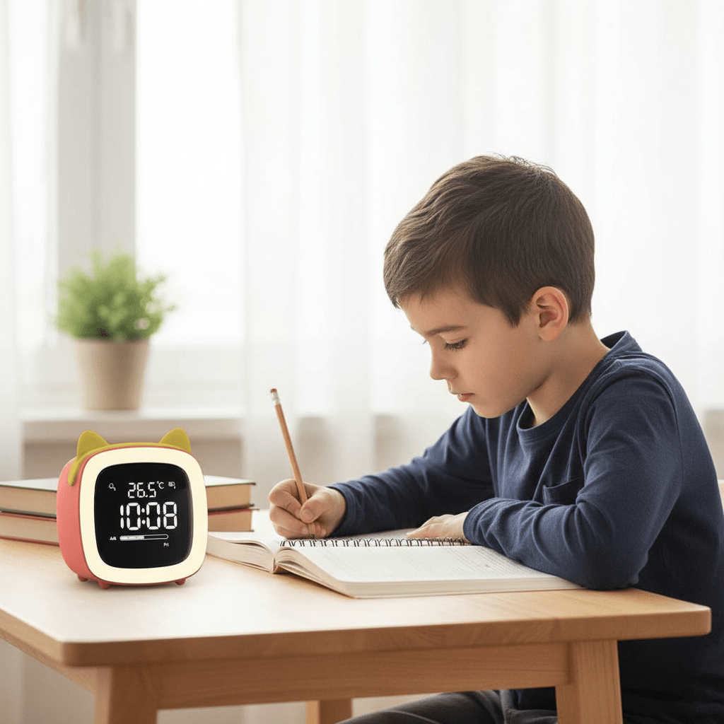 BunnyGlow - LED Alarm Clock – Night Light with Digital Display & Timer