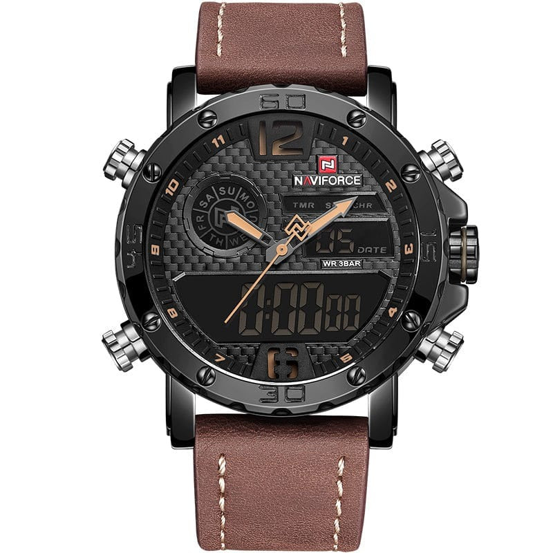 Quartz Digital Dual Wrist Watch