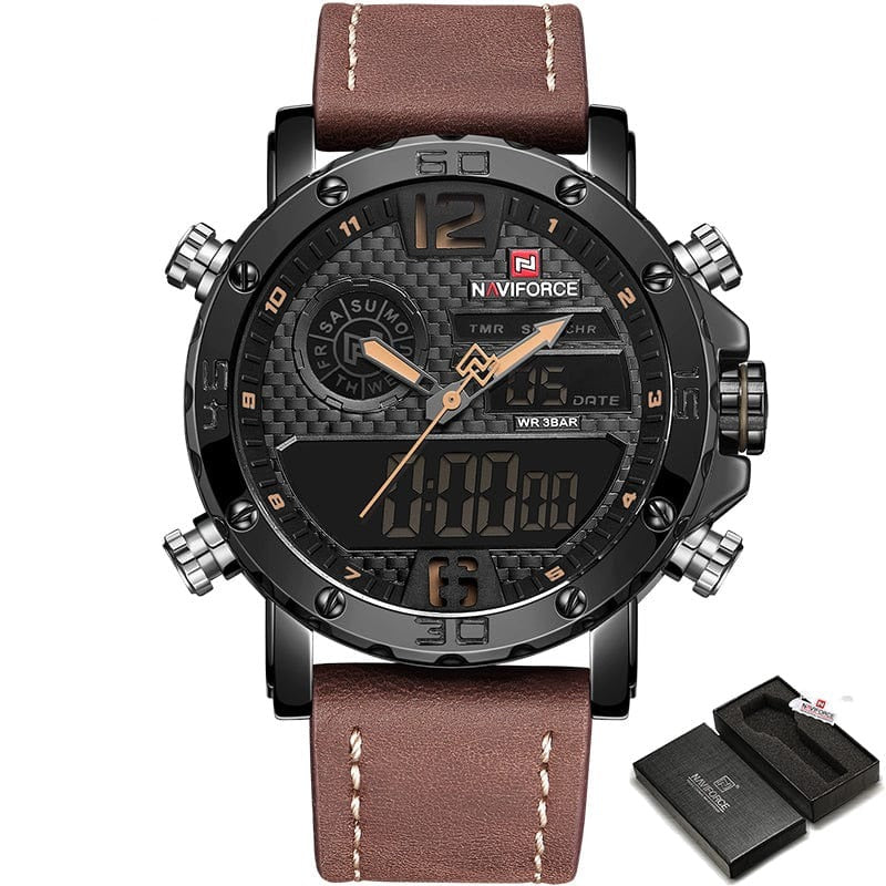 Quartz Digital Dual Wrist Watch