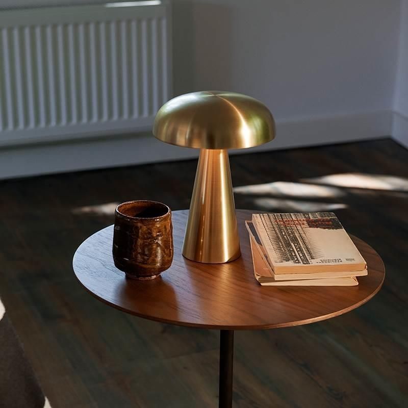 Rechargeable Mushroom Cordless Table Lamp with 3-Color Touch Sensor