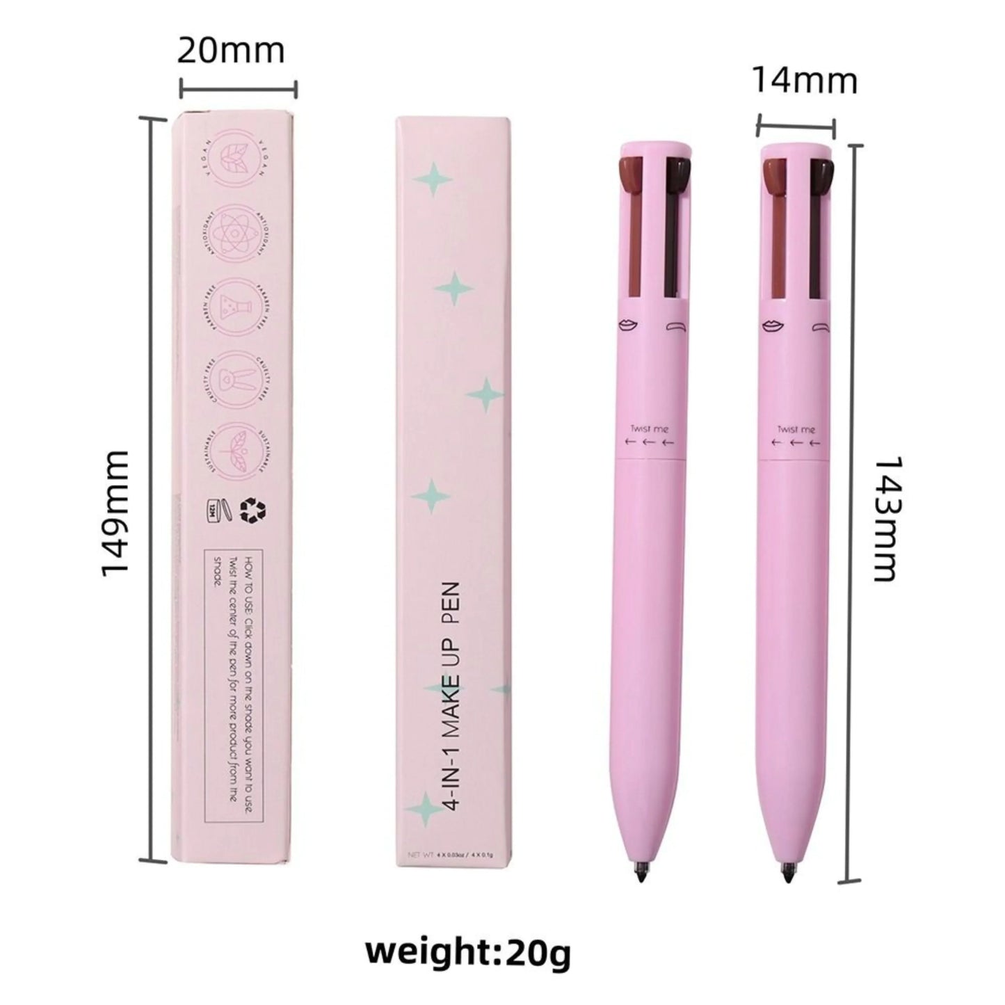 4-in-1 Touch Up GlamPen – Pocket Makeup Kit