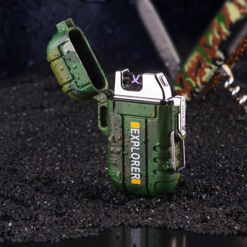 Waterproof USB Plasma Lighter For Outdoor Camping