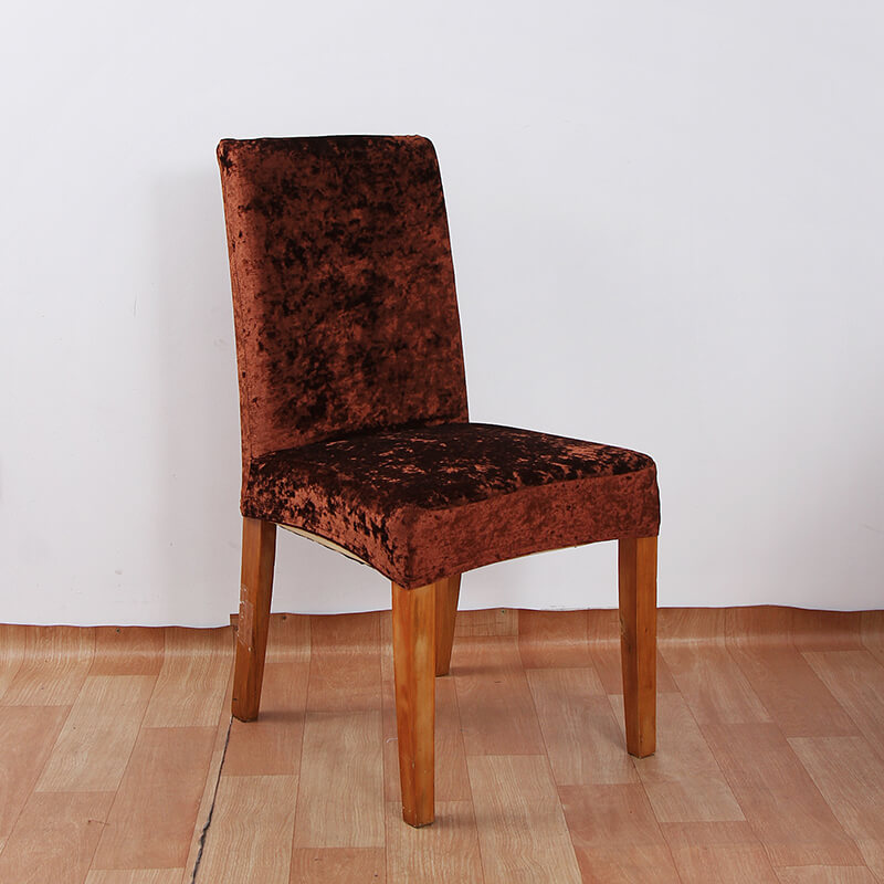 Crushed Velvet Dining Chair Covers