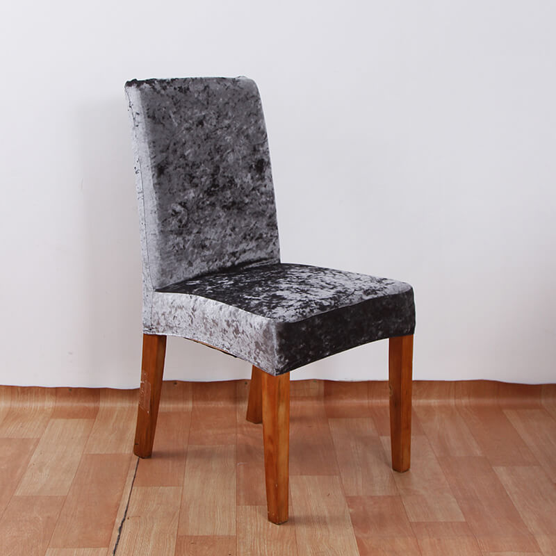 Crushed Velvet Dining Chair Covers